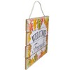 Northlight 16” Autumn Leaves Welcome Friends Wooden Hanging Wall Sign - 4 of 4