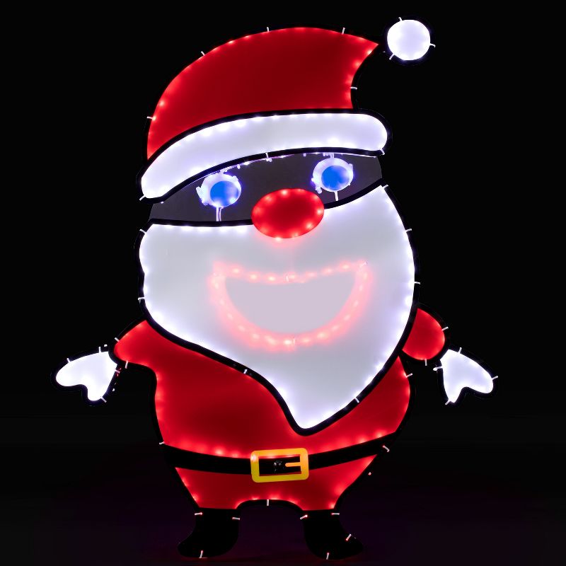 Mr. Christmas LED Singing Sculpture Santa Motion Activated Outdoor Christmas Decoration, 5 of 9