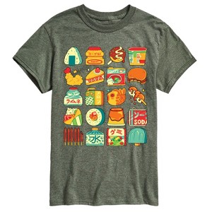 Men's - Instant Message - Japanese Snacks Oversized Short Sleeve Graphic T-Shirt - 1 of 4