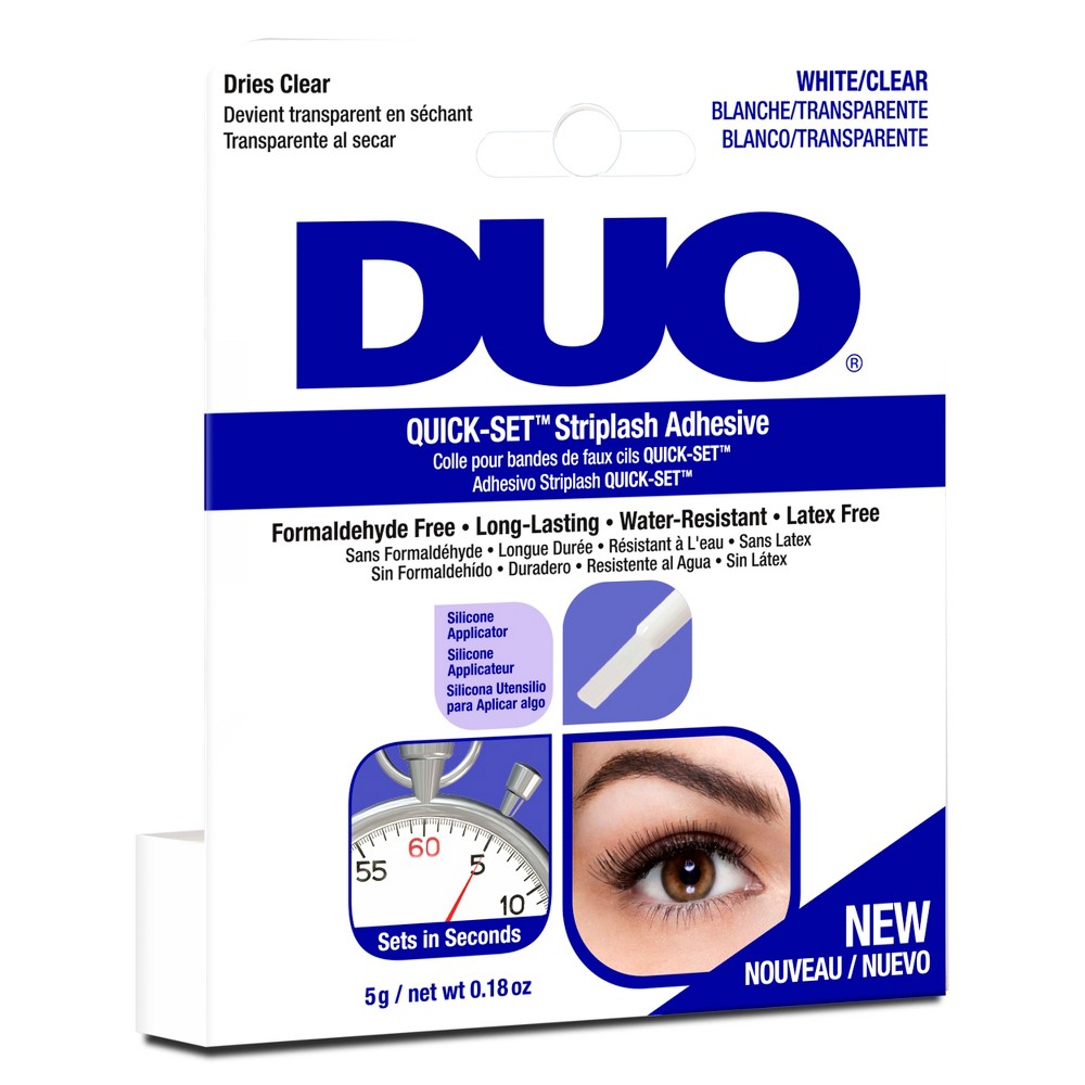 Photos - Makeup Brush / Sponge DUO Adhesive Quick Set Lash Adhesive - Clear - 0.18oz 