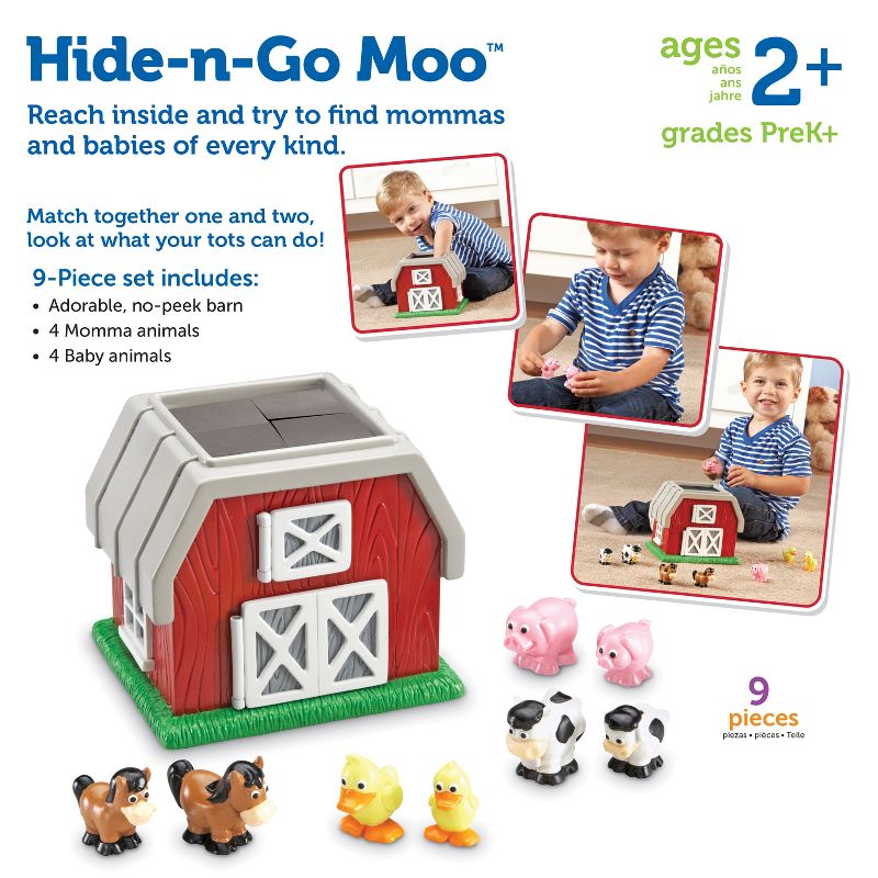 Learning Resources Hide-N-Go Moo, 9 Pieces, Ages 2+, 4 of 7