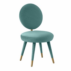 TOV Furniture Kylie Velvet Dining Chair Sea Blue - 1 of 4