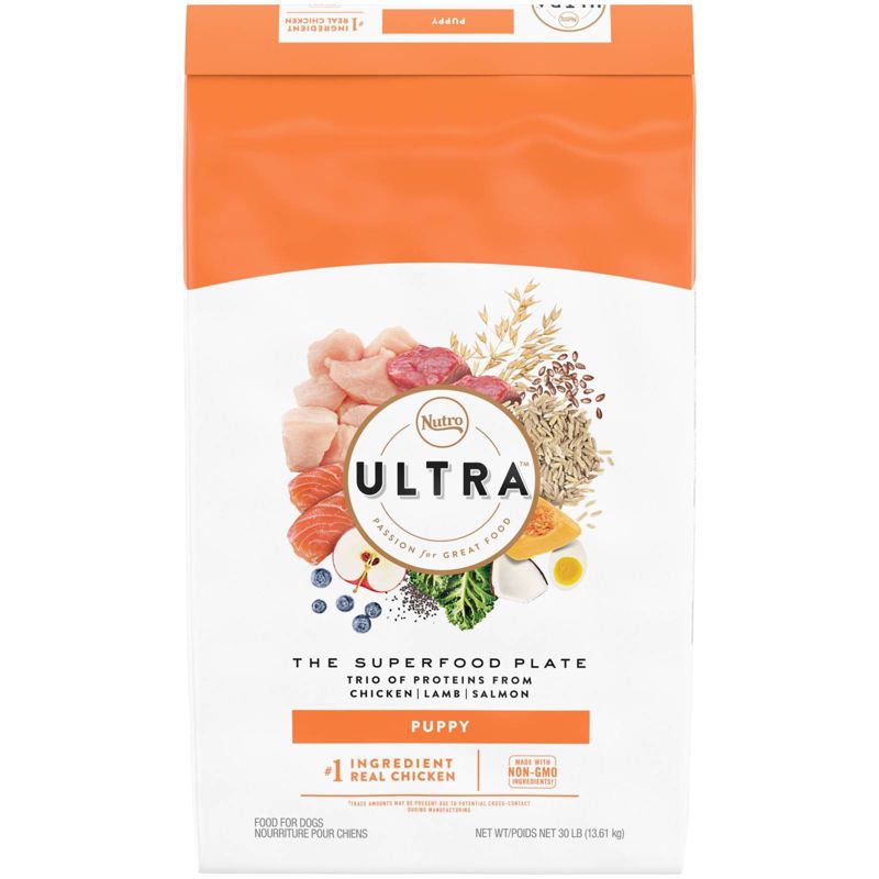 Nutro Ultra Superfood Plate Chicken, Lamb & Salmon Puppy Dry Dog Food, 1 of 8