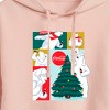 Women's - Coca-Cola - Christmas Tree Polar Bears Cropped Graphic Hoodie - 2 of 3