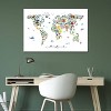 Animal Map of The World by Michael Tompsett Unframed Wall Canvas - iCanvas - 2 of 4