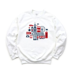 Simply Sage Market Women's Graphic Sweatshirt London Collage - 1 of 3
