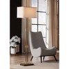 Possini Euro Design Nevada Modern 61 1/2" Tall Standing Floor Lamp Skinny Pole Pull Chain Brown Gold Metal Oil Rubbed Bronze Finish Living Room - 2 of 4