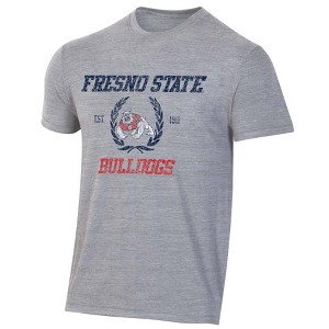 NCAA Fresno State Bulldogs Men's Gray Triblend T-Shirt - 1 of 3