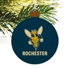 University of Rochester Primary Logo Wood Christmas Tree Holiday Ornament - 4 of 4