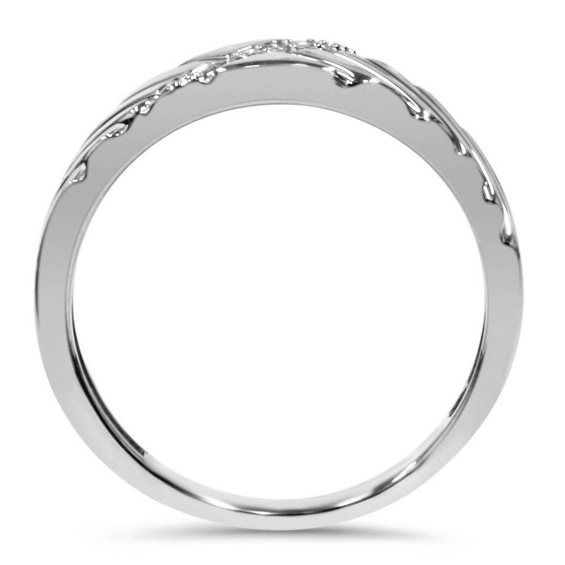 Pompeii3 Mens Diamond 14K White Gold Wedding Ring, 3 of 5