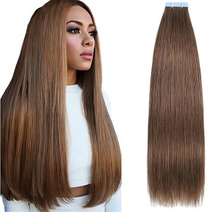 Jessie's Wig 16-26 Inch Tape In Hair Extensions For Women Thin Hair Straight #8 20 Pcs/Pack - 1 of 4
