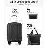 Carry On Luggage with Spinner Wheels,Lightweight Hardside Suitcase with TSA Lock,Airline Approved,Quick-Boarding - 2 of 4