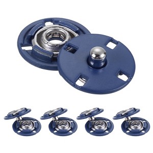 Unique Bargains Alloy Invisible Durable High Hardness Buckle Fasteners Press Studs Buttons 5 Pcs - 1 of 4
