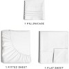 Luxury Soft 4 Piece Solid Bed Sheet Set - Deep Pocket Fits 8"-16" Mattresses - CGK Linens - 2 of 4