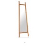 HomeRoots 70" Natural Solid Wood Leaning Geometric Framed Standing Mirror - 3 of 4