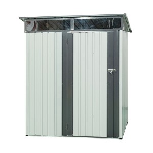 Outdoor Metal Storage Shed With Sliding Doors Padlock Aluminum Frames Easy Assembly Tool Storage Shed For Backyard Garden Patio Lawn - 1 of 1