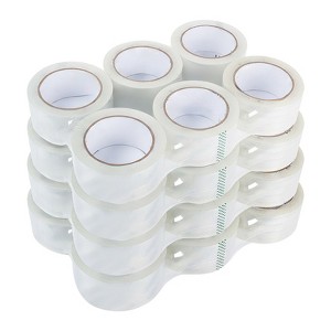 Itopfox Clear Packing Tape, 24 Rolls Heavy Duty Packaging Tape for Shipping, Moving, Sealing, Thicker Clear Tape, 2 Inches Wide, 65 Yards Per Roll - 1 of 4