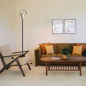 Infibrite 58" Abstract Art Floor Lamp: ETL Listed, Iron Body, No Shade, 3000K LED - 1 of 4