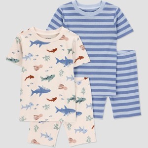 Carter's Just One You® Toddler Boys' 4pc Cotton Snug Fit Pajama Set - 1 of 3