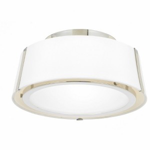 Crystorama Lighting Fulton 2 - Light Flush Mount in  Polished Nickel - 1 of 2