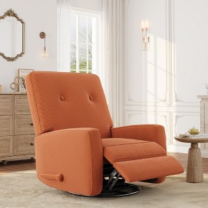 Recliner Chairs, Glider Recliner Nursery Chair for Adults, 360° Swivel Glider Rocking Chair for Living Room, Bedroom, Office - 1 of 4
