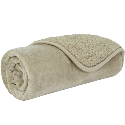PetAmi Waterproof Dog Blanket For Pet Cat, Faux Shearling Fleece Couch Cover, Soft Plush Washable Reversible Throw