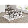 Dining Table Set for 4, Kitchen Breakfast Nook Set, Metal Frame & Marble Tabletop, Space-Saving Dining Furniture for Apartment - 4 of 4