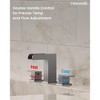 YAWWALK 8 in. Widespread Bathroom Faucet with Waterfall Spout, Double Handle - 4 of 4