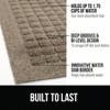 Front Door Indoor Outdoor Ultra Absorbent HydroAbsorb Doormat Beige Stain and Fade Resistant Captures Dirt - 2 of 4