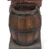 LuxenHome Resin Wine Bottle and Barrel Outdoor Fountain with LED Lights Brown - 4 of 4