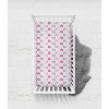 Bacati - Elephants Pink/Gray Muslin 100 percent Cotton Universal Baby US Standard Crib or Toddler Bed Fitted Sheet - 3 of 4