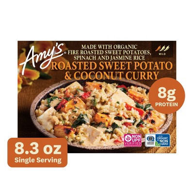 Amy's Frozen Roasted Vegan Gluten Free Sweet Potato & Coconut Curry - 8.3oz
