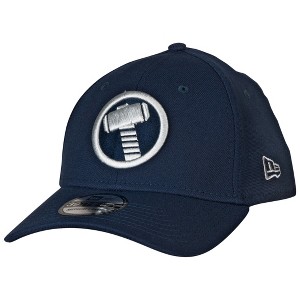 Adult Thor Mjolnir Symbol Color Block New Era 39Thirty Fitted Hat - 1 of 4