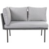 Syemin Patio Seating Sets, Syemin Patio Seating Sets, Outdoor Patio Furniture Sets with Cushion and Backrest, for Lawn Backyard, Gray, - 2 of 4