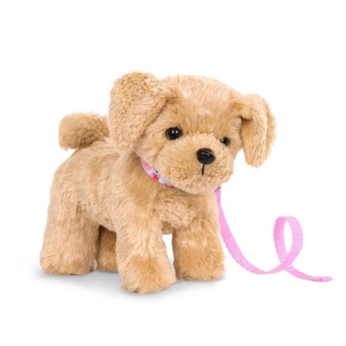 mttdxnh plush stuffed animal puppy dog - adorable goldendoodle for gifts, emotional  support, toy - golden brown poodle - ultra soft 