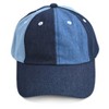 FRENCH CONNECTION Classic Denim Colorblock Baseball Cap with Adjustable Strapback Closure - All Day Comfort Cap - 3 of 4