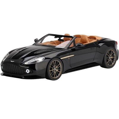 Aston Martin Vanquish Zagato Volante Speedster RHD (Right Hand Drive) Scorching Black 1/18 Model Car by Top Speed