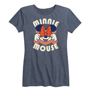 Women's - Disney - Minnie Mouse Repeat Short Sleeve Graphic T-Shirt - 1 of 4