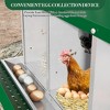Chicken Nesting Box with Roll Out Egg Tray, Heavy Duty Galvanized Steel, Rustproof & Ventilated Laying Box for Chickens/Ducks, Wall Mount - 4 of 4