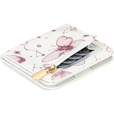 BEAFUP Small Wallet for Women Slim RFID Blocking,Ladies Mini Thin Travel Wallet Compact Bifold Pocket Wallet with ID Window
