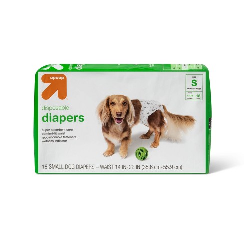 Clean Go Pet Disposable Leakproof Dog Diapers, 10 Count, Small