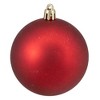 Northlight 16ct Shatterproof 4-Finish Christmas Ball Ornament Set 3" - Red - 4 of 4