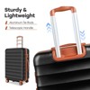 SKONYON 3-Piece Hardshell Luggage Set with TSA Lock, YKK Zippers, PC+ABS Construction and Spinner Wheels - 3 of 4