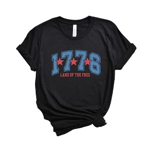 Simply Sage Market Women's Land Of The Free 1776 Short Sleeve Graphic Tee - 1 of 3