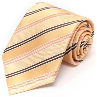 Men's Diagonal Stripe Micro Fiber Poly Woven Regular Neck Tie