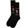 Memoi Men's "Call Me Old Fashioned" Rayon From Bamboo Novelty Crew Sock Black 10-13 - 3 of 4