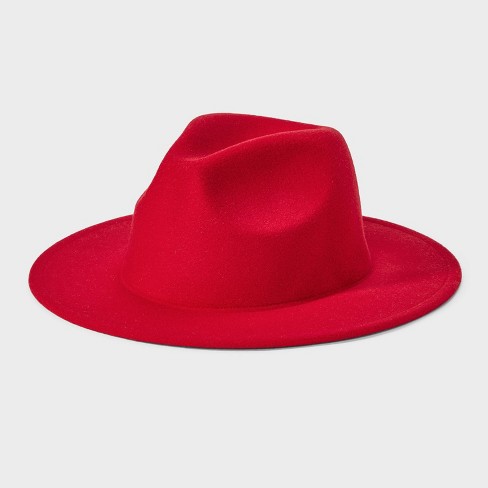 Red fedora hat target on sale