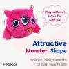 Petbobi Dog Toys Interactive Plush Giggle Ball Squeak Crazy Bouncer Toy for Pets, Blue - 3 of 4