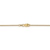 Black Bow Jewelry 1mm, 14k Yellow Gold Solid Cable Chain Necklace - 4 of 4