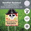 Big Dot of Happiness Pirate Ship Adventures - Party Decorations - Skull Birthday Party Welcome Yard Sign - 3 of 4